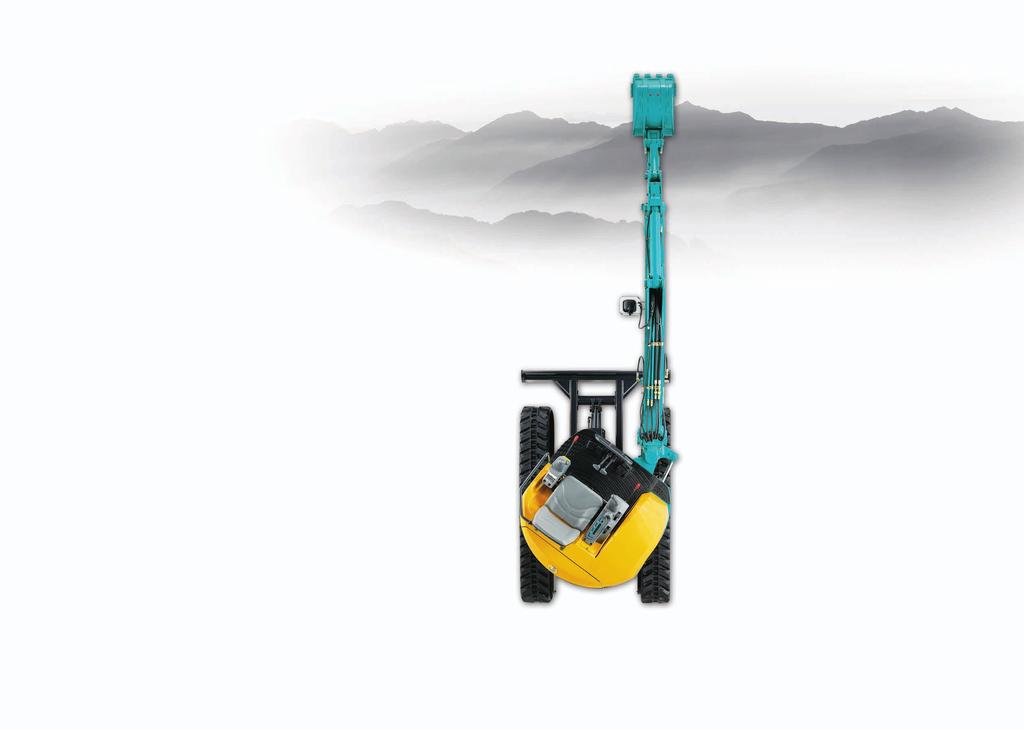 Zero-tail Swing Swing Boom- BASICS To conquer a place in the international market, a mini excavator combining the above two features is the real one.
