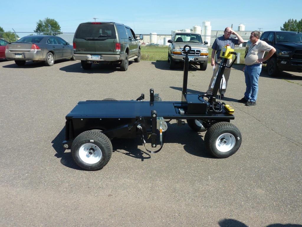 Figure 2-4 Prototype Vehicle in Towing Mode 2.4 FINAL PRODUCT The moving AFAD was completed in April, 2016 and a meeting was held at DJ Products, Inc. to review the device.