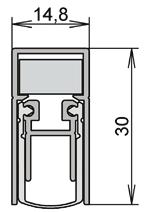 Automatic Door Seals L-15/30-50dB double actuation Double actuation versions are reversible and used on single doors and the first opening leaf of a pair of doors Double actuation ensures that the