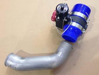 75" silicone hose provided in the kit onto the opposite end of the