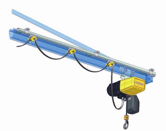 Mounting on existing pillar or ceiling Pillar-mounted slewing jib crane 360 powered electrically Slewing jib cranes with telescopic jib Swivel limitations GIS manual