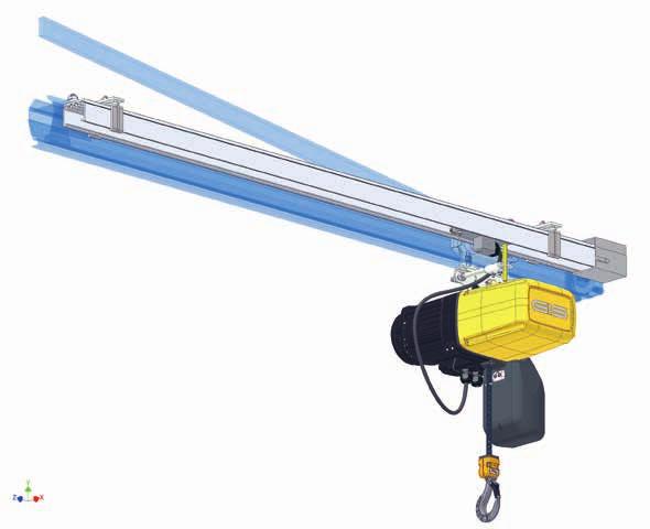 Cost-efficient solution Suitable for outdoor use Option: equipped with compressed-air supply C-rail With trailing cable For contaminated or humid environment Using the