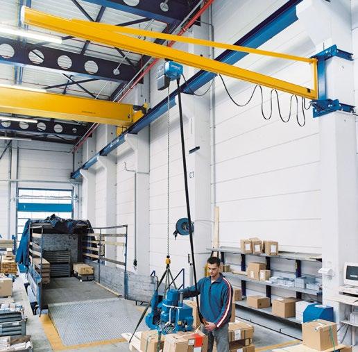 Wall- and pillar-mounted slewing jibs and pillar-mounted slewing cranes are suitable for virtually any application as standard.
