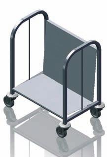 Manufactured from square tube mild steel. Designed to hold 100 trays up to 475mm x 370mm.