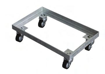 Trolleys are designed to be flat packed for cost efficient delivery and