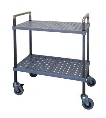 End Load - Castors with Brake - Custom Tray width ** Trolleys are
