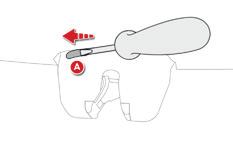 2 F After unlocking the boot (using the remote control), press the opening control and raise the tailgate.
