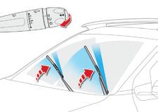 Lighting and visibility Reverse gear When reverse gear is engaged, the rear wiper will come into operation automatically if the windscreen wipers are operating.