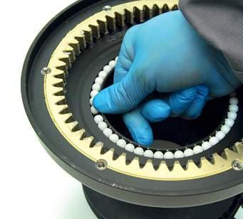 Inspect gears, bearings, pins and pawls for any signs of wear or corrosion.