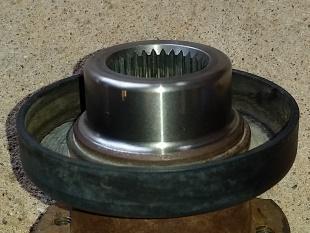 ) Finally, put a light coat of grease around the rubber portion of the pinion sleeve.