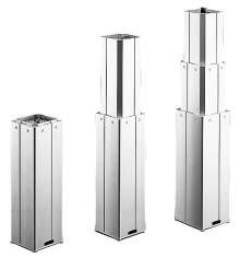 Telescopic pillars Telescopic pillars TELEMAG The TELEMAG line of telescopicpillars features the best combination of minimum retracted length and large stroke length.