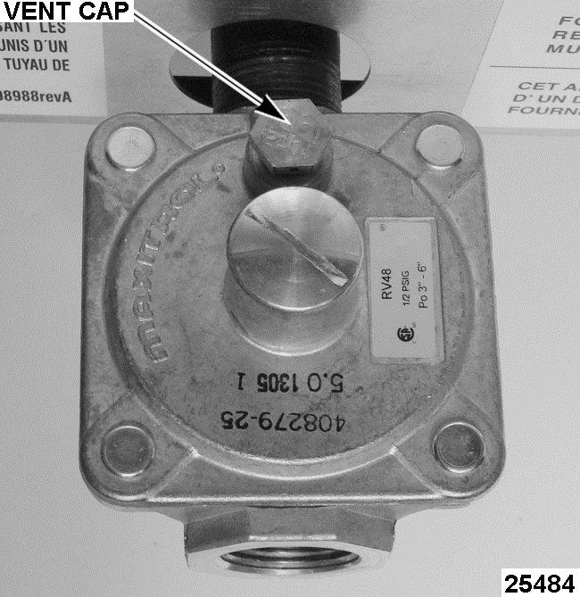 RRG SERIES HEAVY DUTY GAS GRIDDLE - SERVICE PROCEDURES AND ADJUSTMENTS Fig. 22 1. Remove pressure tap plug and connect manometer to the pressure tap located on the far left burner port. Fig. 24 4.