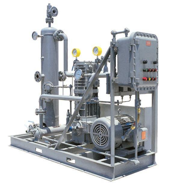 Customized 691-107B single-stage LPG compressor package designed for liquefied