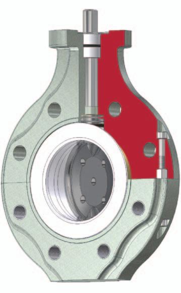 NKS-C, NKL-C Components, materials and options for valves with stainless steel/astelloy C/titanium disc Components and materials Item Designation Standard design Special design -4 (DN 5-) Body