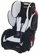 Child seat for ECE Group I, 9-18kg or approx 9 moths - 4.5 years. Seat cover is made of soft micro-fibre for extra comfort. Fasteed usig the RECARO ISOFIX base or the 3-poit seat belt.