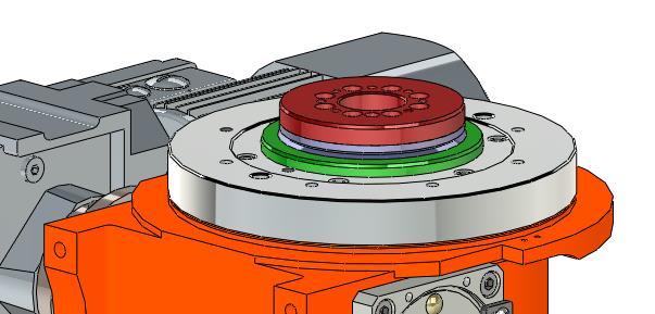 The height H5 can be changed as desired. Fig.: Centring flange 9.2.