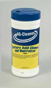 Cleans by acid affected surfaces and neutralizes the acid.