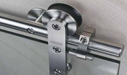 GEZE Aerolan These high-quality, stainless steel fittings for glass doors reveal a combination of functionality and appealing design.