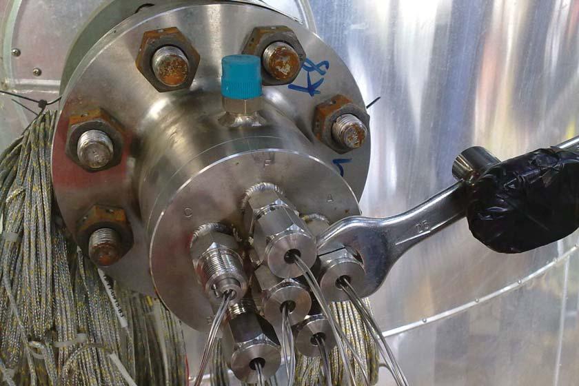 The Endress+Hauser Octoplus (seen in the top left corner of Figure 1) has multiple sensors as needed based on the application; individual thermocouples mounted in a single nozzle.