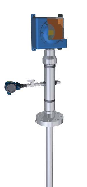 Figure 4: A multipoint sensor, such as the Endress+Hauser itherm TM911 (right), has multiple temperature sensors arranged along the length of its thermowell.