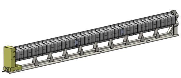 Slide the modular bay forward along the rail manually and remove it. 5.