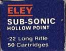 ELEY of AUSTRALIA Sometime in the late 1970's, or early 1980's, Eley of Australia started producing.22s under the ELEY brand name. It is assumed that this is a successor company to I.M.I. of Australia. In fact, this could be a private label seller only without their own production.
