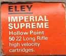 ELEY of AUSTRALIA LR-5.22 LONG RIFLE' (HOLLOW POINT).