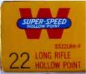 22 LONG RIFLE (HIGH VELOCITY). "SUPER SPEED". Same as LR.-l except for the French wording on the top.
