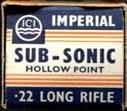 "IC-2" h/s on a brass case.. Lead bullet.. LR-3.22 LONG RIFLE (HIGH VELOCITY HOLLOW POINT).