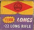IMPERIAL CHEMICAL INDUSTRIES UNCLASSIFIED MISC. LR-1.22 LONG RIFLE (TARGET). "MARK II". Yellow and blue box with white and black printing.