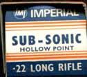 IMI Australia IMPERIAL METAL INDUSTRIES SUB-SONIC I.R-1.22 LONG RIFLE (LOW VELOCITY). "SUBSONIC".