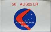 WINCHESTER Australia AUSSIE AMMO LR-1.22 LONG RIFLE (HIGH VELOCITY-SEMI HOLLOW POINT). "AUSSIE AMMO".