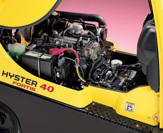 Hyster S30-40FTS Standard Features and Options 8 STANDARD EQUIPMENT Fortis Package Complete truck equipped with: Mazda 2.
