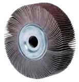 UNMOUNTED ABRASIVE FLAP WHEELS for best performance in production applications. Made with Premium Aluminum Oxide grain on an X-weight cloth backing Available through grit 320.