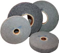 CONVOLUTE AND REX CLEANING WHEELS Unmounted Nonwoven Made of Nonwoven Abrasives impregnated with resin wrapped and