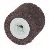 FINISHING AND CLEANING ROLLS Interleaf Flap Rolls abrasive and Nonwoven material produce a the product slightly more