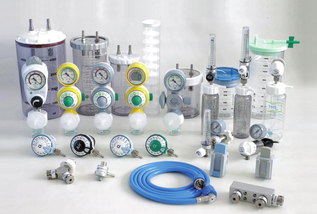 OXYGEN-THERAPY FLOWMETERS WITH FLOATING BALL Distributed by