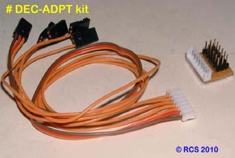 - 3 - Alternately, the separately sold # DEC-ADAPT kit permits the RX to be mounted anywhere you wish.