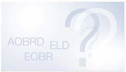 Definitions Electronic On Board Recorder (EOBR) US regulation 49 CFR Part 395.