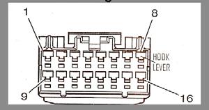 4. For vehicles without factory map lights in the mirror: Locate the white wire with the grey stripe in the wiring harness running under the front passenger kick panel (fig. 12).