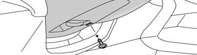 a) Carefully pull up on upper steering finisher off steering column and rest against meter as shown in Fig. 32.