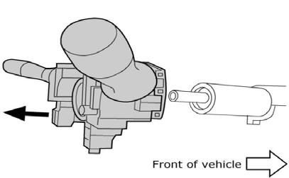 Fig. 39 36) Combination switch removal. a) Remove connector from the back of steering angle sensor. Remove steering angle sensor. Remove steering angle sensor. Fig. 40 37) Combination switch removal.
