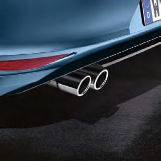 STYLE PACK CHROME EXHAUST TRIM Hand-made and high spec, this German-made 76mm diameter tailpipe adds a dynamic look to any car.