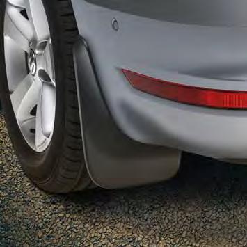 REAR MUD FLAPS Prevent muck from messing up your vehicle s underbody, bumpers, sills and doors with Volkswagen mud flaps.