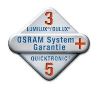 Guarantee Equipment / Accessories Suitable for operation on electronic control gear Safety advice In case of lamp breakage: www.osram.