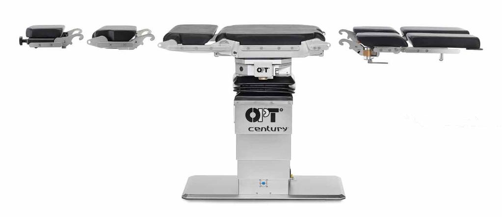 TECHNICAL FEATURES Know-how acquired in more than 90 years of experience Modularity and flexibility The extreme modularity of CENTURY increases the flexibility of the OR.