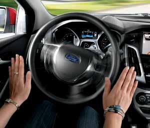 Then, take your hands off the wheel and Focus literally steers itself into place.