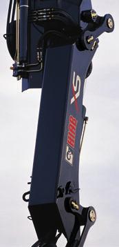 Versatility to meet your demands In accordance with requirements, your crane can be delivered with an outer boom link (D-link), giving constant outer boom speed.