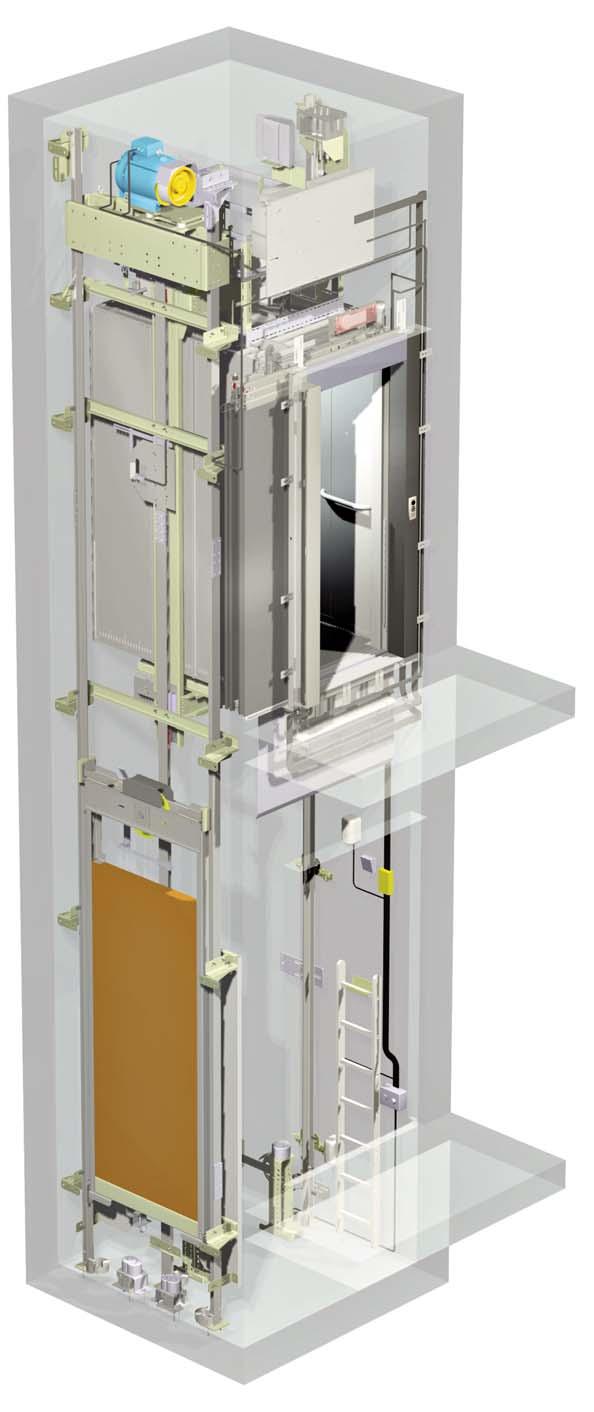 ADVANCED FEATURES WITTUR S ANSWER TO THE CURRENT MRL MARKET REQUIREMENTS The, Wittur s new generation of machine roomless electric lift, offers an ideal solution for residential, commercial and