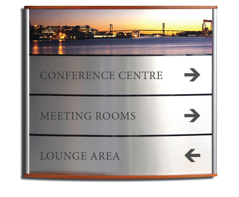 SIGNET ELEGANCE SYSTEM great-looking, versatile and cost-effective SIGNET s curved sign system ELEGANCE is perfect for larger format signage.